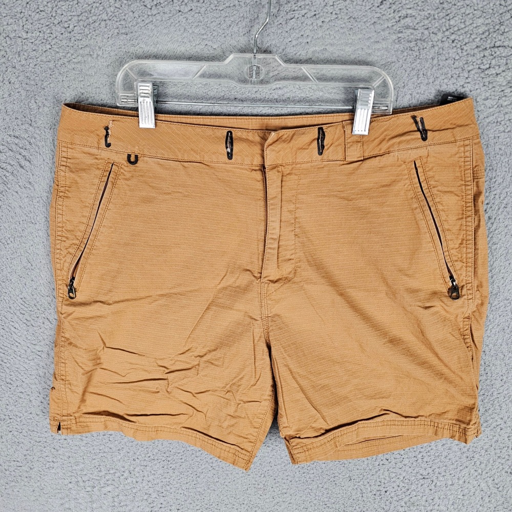 Roark Shorts Mens 34 Brown Revival Layover Trail Hiking Utility Ripstop